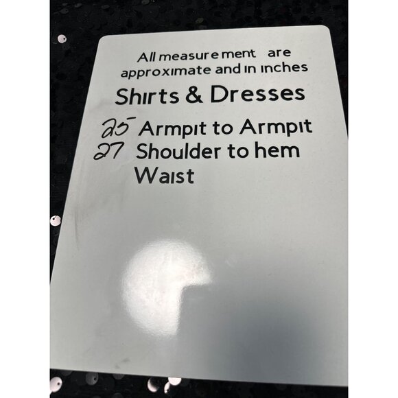 Lane Bryant Sheer Black Sequin Front Cap Sleeve Popover Top Size 14 - Picture 7 of 7